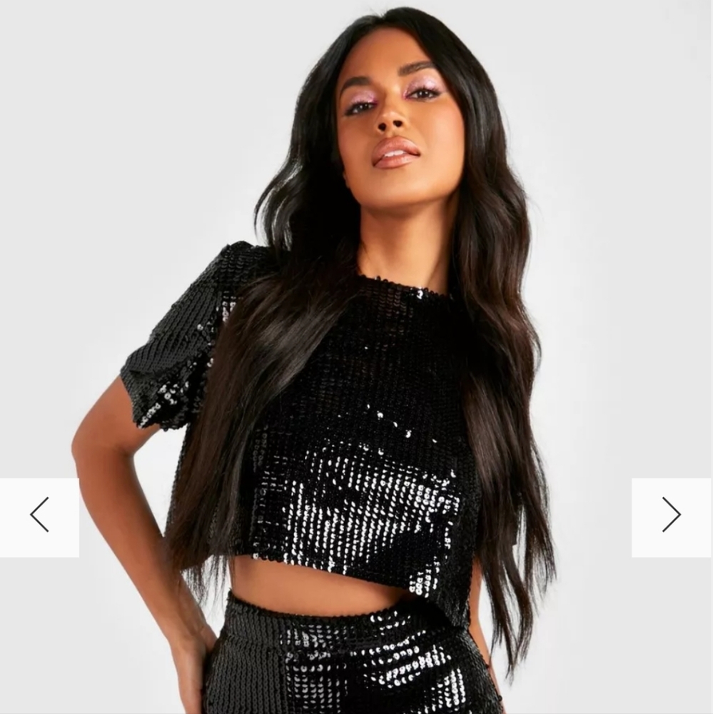 Open Back Sequin Top
